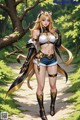 Hentai - Radiant Huntress in Verdant Silks Set.2 20250126 Part 9